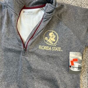 Champion Florida State Gray Quarter-Zip Pullover